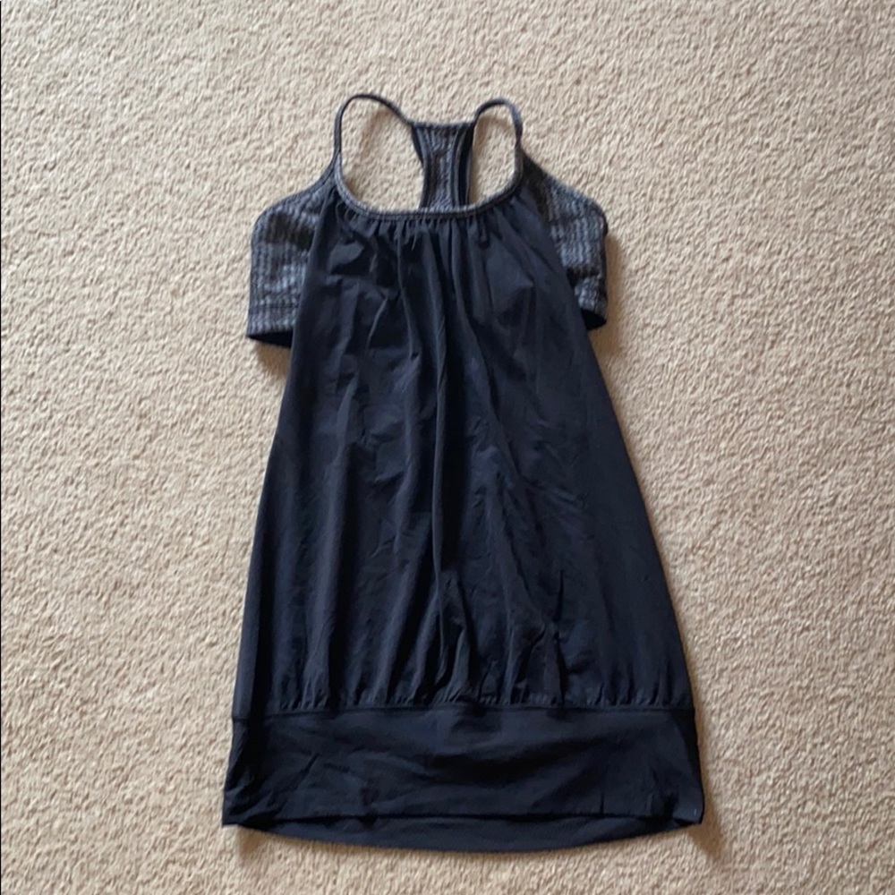 Lululemon singlet with attached bra size 8